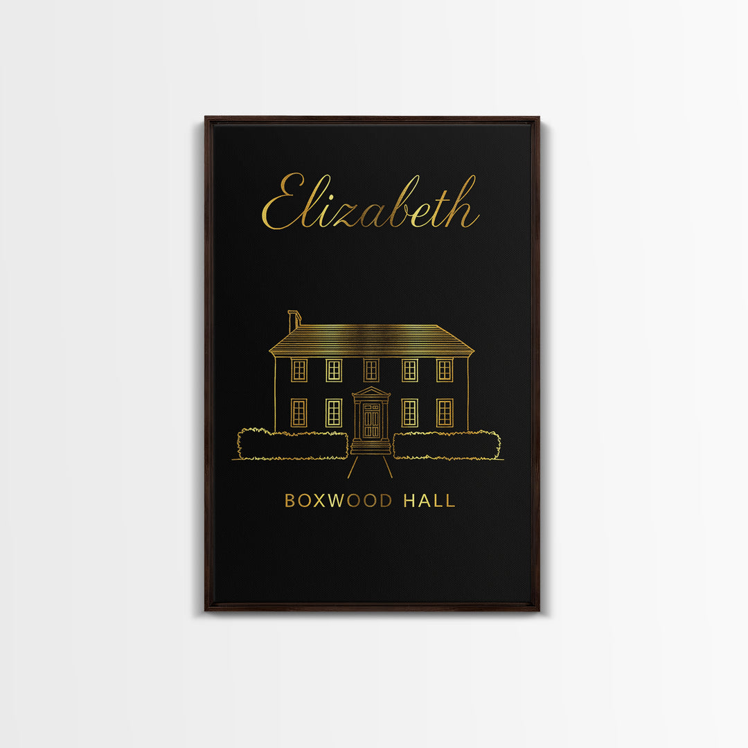 Elizabeth New Jersey Travel Poster, Canvas Print, Dark Minimalist Wall Art, Elizabeth Print, Watercolor City Skyline, Travel Art Print