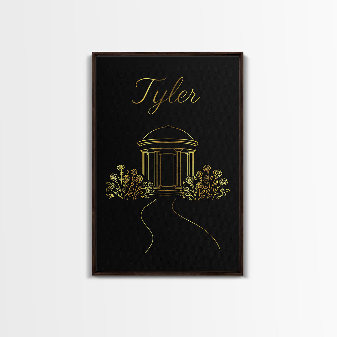 Tyler Texas Travel Poster, Canvas Print, Dark Minimalist Wall Art, Tyler Poster Print, Travel Wall Decor, Wall Decor, Travel Poster Set