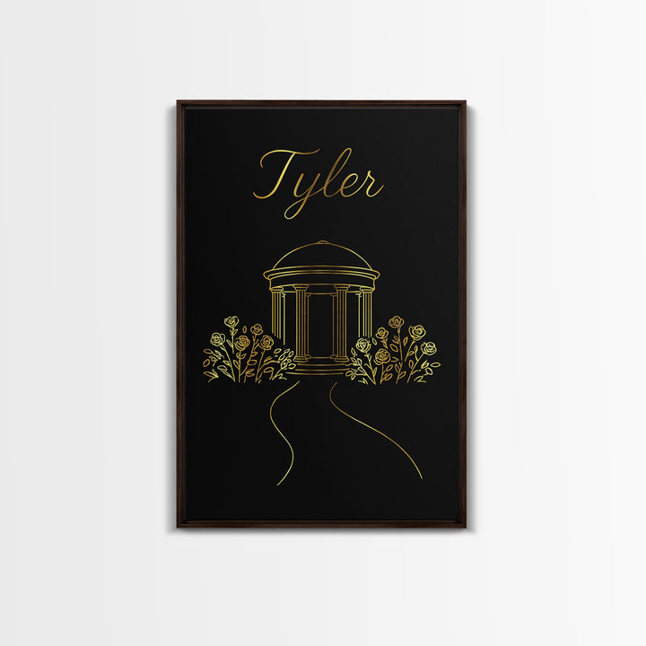 Tyler Texas Travel Poster, Canvas Print, Dark Minimalist Wall Art, Tyler Poster Print, Travel Wall Decor, Wall Decor, Travel Poster Set