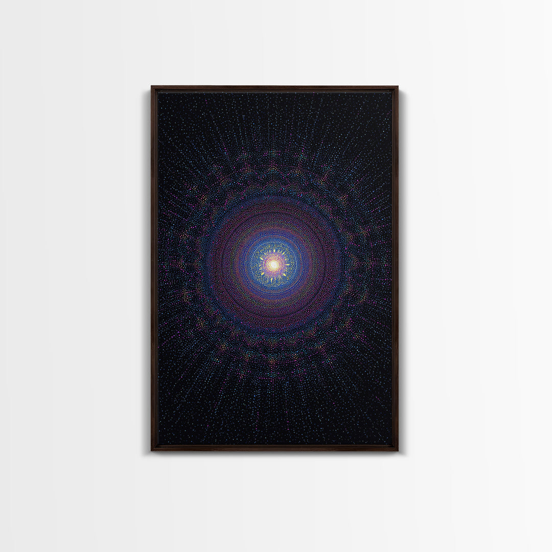 Purple Spiral Galaxy Wall Art, Modern Abstract Art Print, Space Abstract Art, Cosmic Retro Decor, Digital Canvas Print Poster