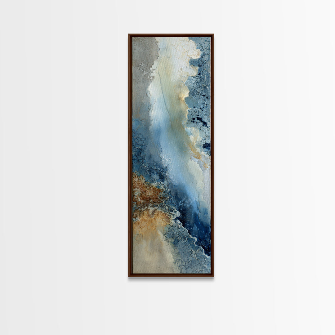 Angelic Light Rays Through Abstract Clouds Canvas Print, Meditation Art, Psychedelic Art, Living Room Decor, Stillness, MED-1x3-34
