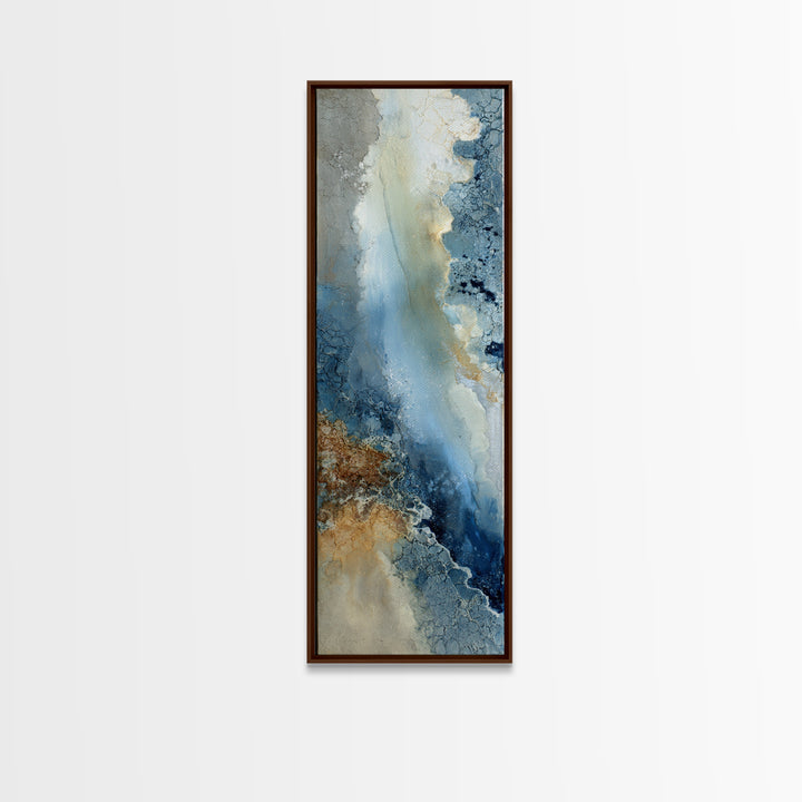 Angelic Light Rays Through Abstract Clouds Canvas Print, Meditation Art, Psychedelic Art, Living Room Decor, Stillness, MED-1x3-34