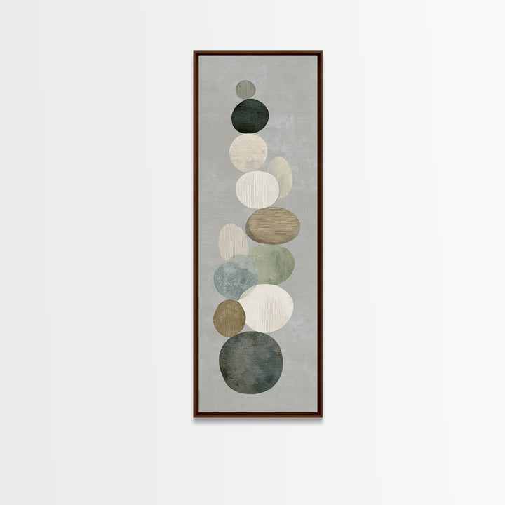 Sand Garden Lines as Minimalist Pattern Canvas Print, Meditation Art, Printable Artwork, Living Room Decor, Stillness, MED-1x3-83