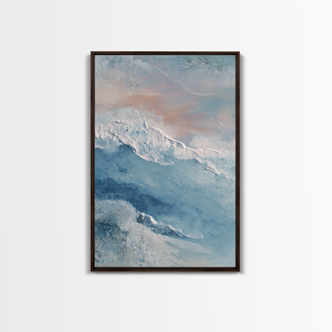 Abstract Breath Waves Canvas Print, Meditation Art, Wall Art, Living Room Decor, Abstract Art, Stillness, Boho Wall Decor, MED-2x3-14