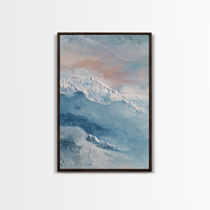Abstract Breath Waves Canvas Print, Meditation Art, Wall Art, Living Room Decor, Abstract Art, Stillness, Boho Wall Decor, MED-2x3-14