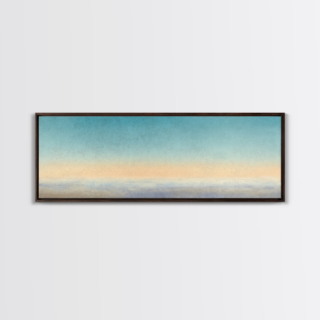 Soft Chakra Color Gradient Without Symbols Overload Canvas Print, Meditation Art, Gallery Wall Art, Living Room Decor, MED-3x1-50