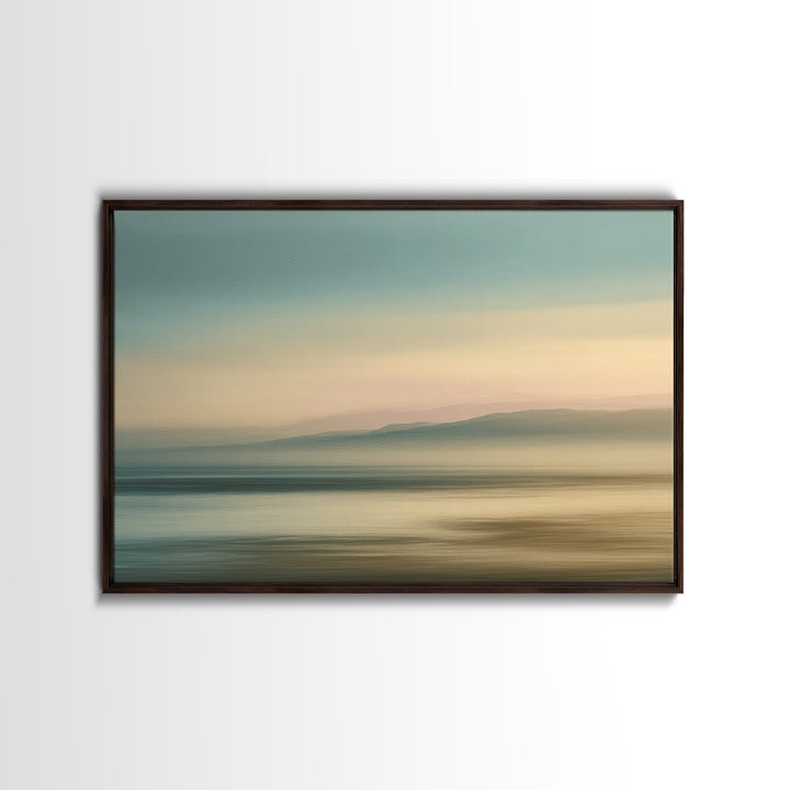 Soft Chakra Color Gradient Without Symbols Overload Canvas Print, Meditation Art, Neutral Wall Art, Living Room Decor, MED-3x2-38