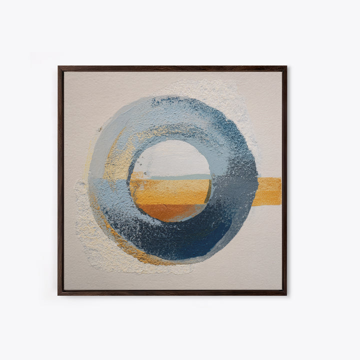 Single Brushstroke Circle Canvas Print, Minimalist Art, Abstract Wall Art, Living Room Decor, Oil Painting, Minimal, MIN-1x1-22