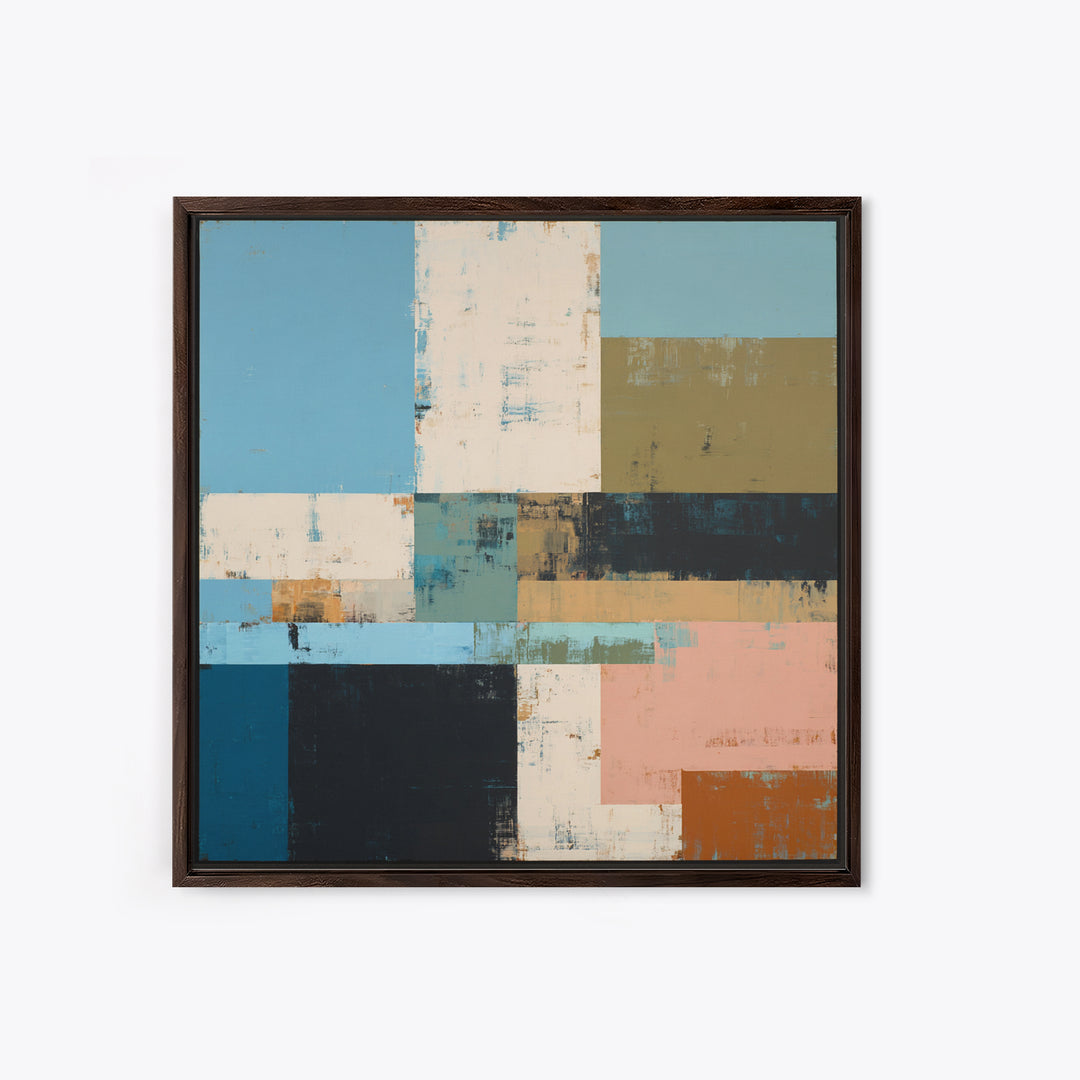 Simple Blue Horizon Canvas Print, Minimalist Art, Modern Art, Living Room Decor, Fine Art, Minimal, Minimalist Decor, MIN-1x1-30