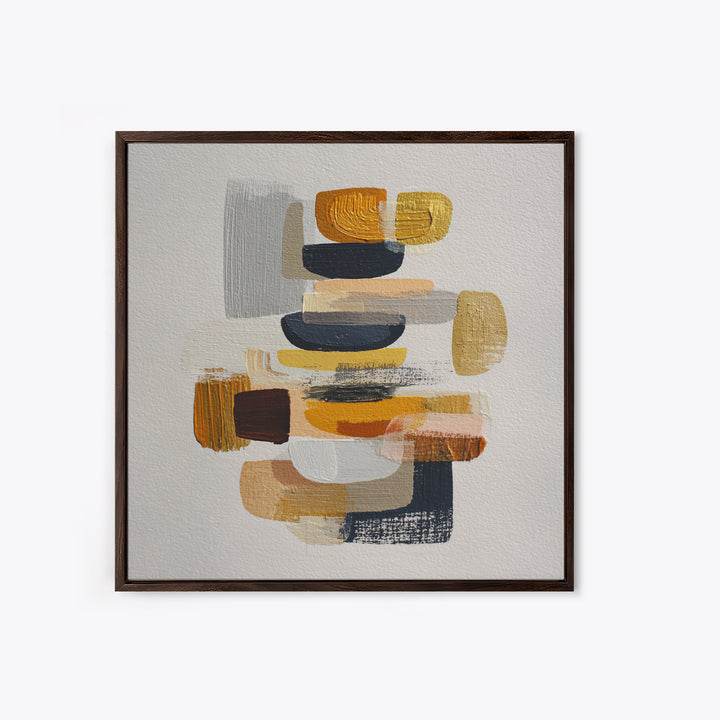Quiet Stone Stack Canvas Print, Minimalist Art, Printable Art, Living Room Decor, Abstract Art, Minimal, Neutral Decor, MIN-1x1-35