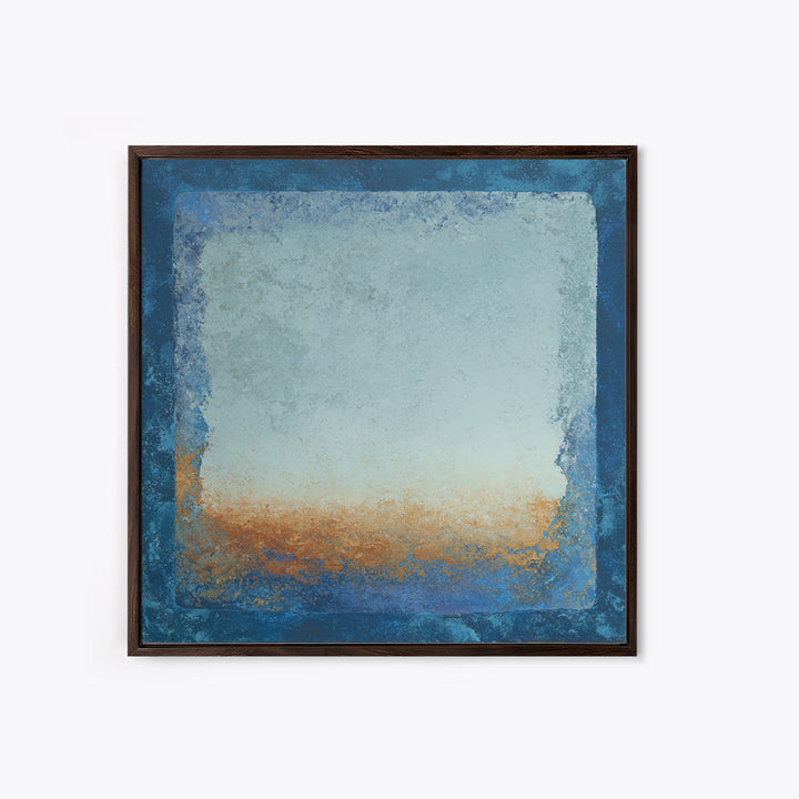 Simple Blue Horizon Canvas Print, Minimalist Art, Modern Art, Living Room Decor, Fine Art, Minimal, Minimalist Decor, MIN-1x1-54