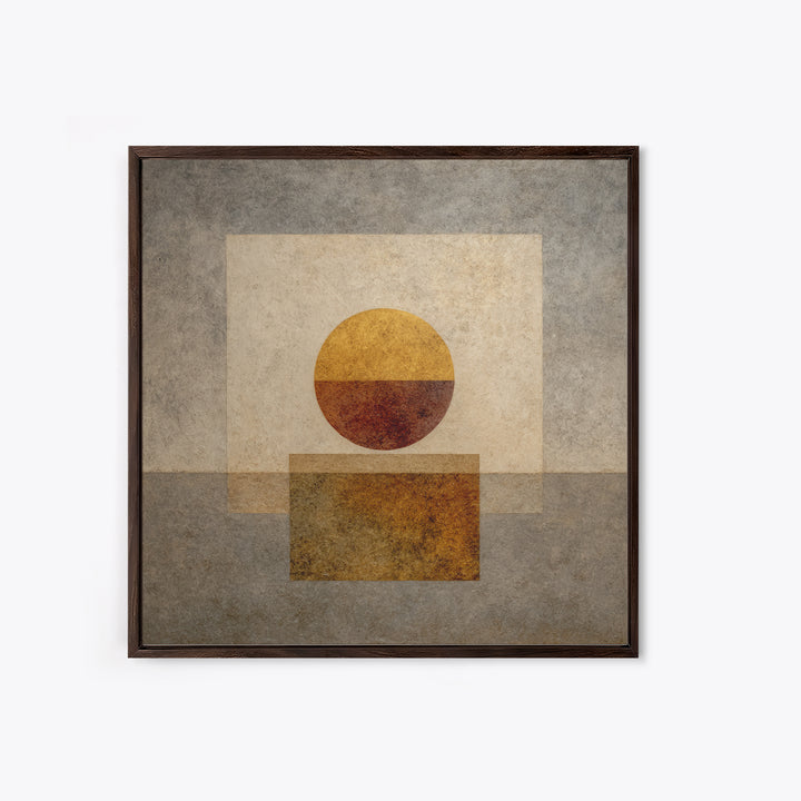 Minimal Moon over a Pale Ocean Canvas Print, Minimalist Art, Art, Living Room Decor, Oil Painting, Minimal, Canvas Tote Bag, MIN-1x1-81