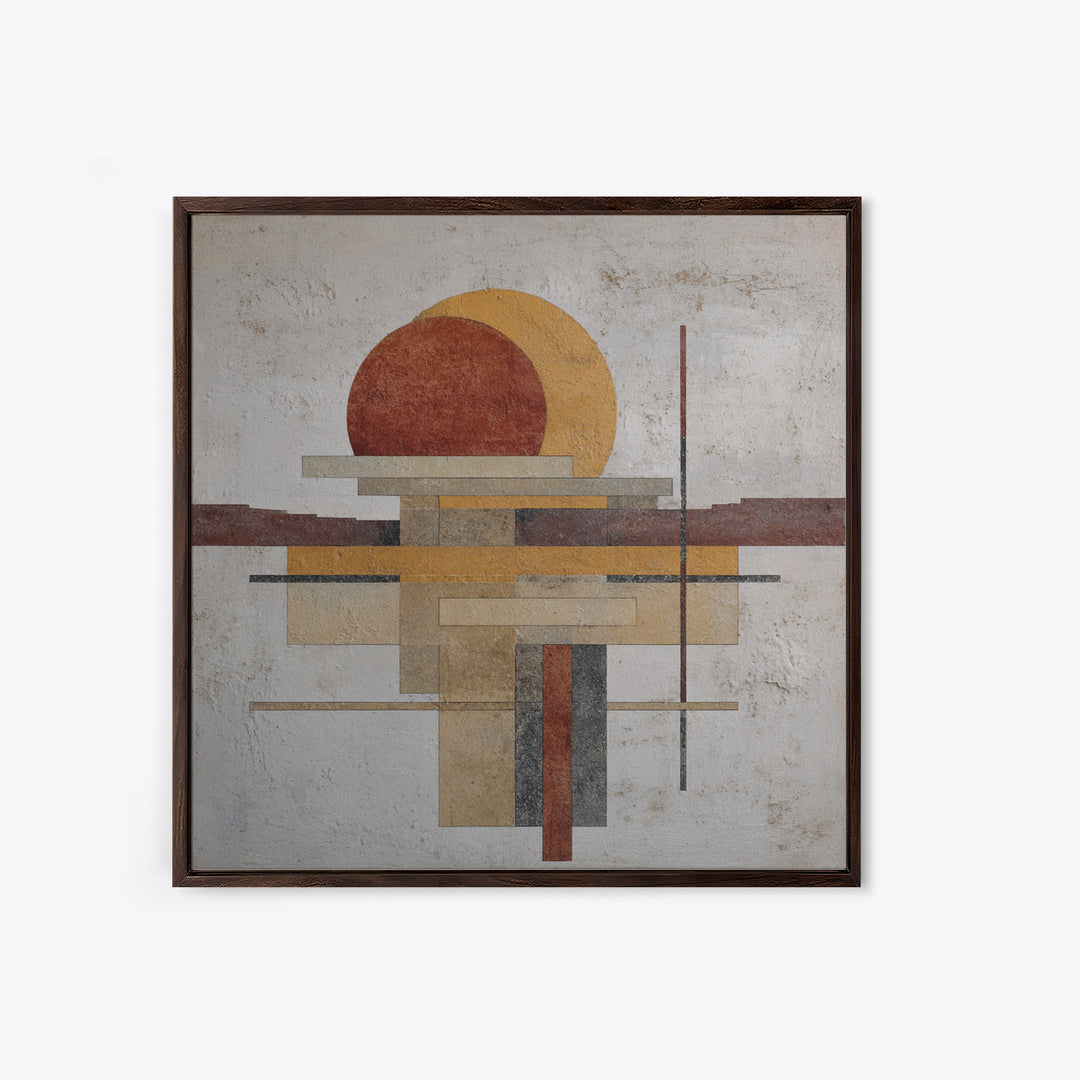 Simple Geometric Sun Canvas Print, Minimalist Art, Luxury Decor, Living Room Decor, Abstract Art, Minimal, Art Prints, MIN-1x1-87