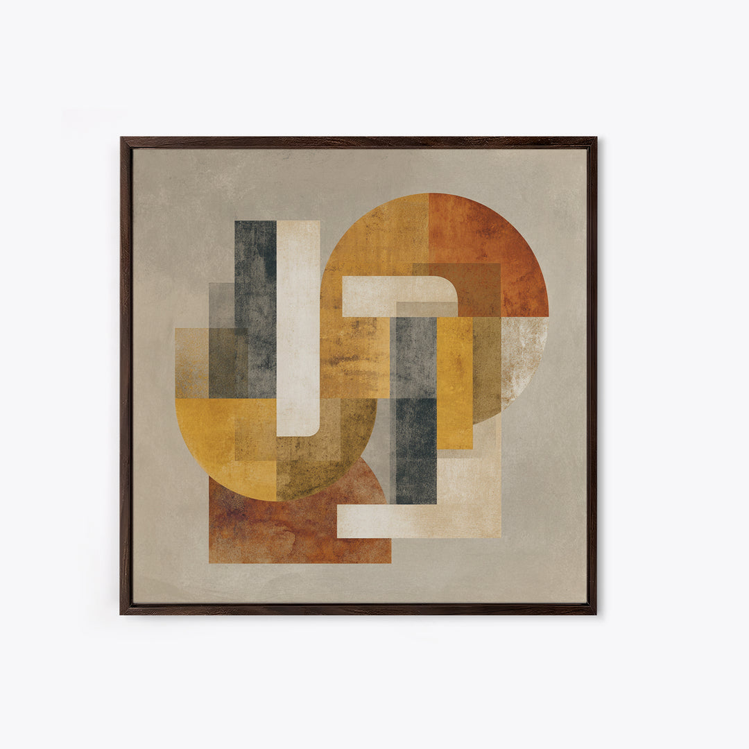 Two Overlapping Organic Shapes Canvas Print, Minimalist Art, Room Decor, Living Room Decor, Abstract Art, Minimal, Art Print, MIN-1x1-91