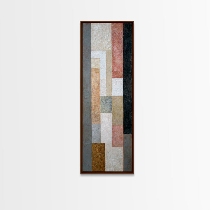 Calm Rectangle Composition Canvas Print, Minimalist Art, Wall Art, Living Room Decor, Oil Painting, Minimal, Large Wall Art, MIN-1x3-12
