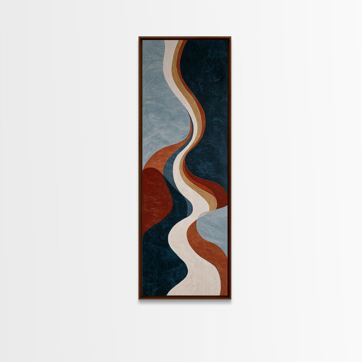 Minimal Abstract Wave Line Canvas Print, Minimalist Art, Printables, Living Room Decor, Abstract Art, Minimal, Boho Wall Art, MIN-1x3-25
