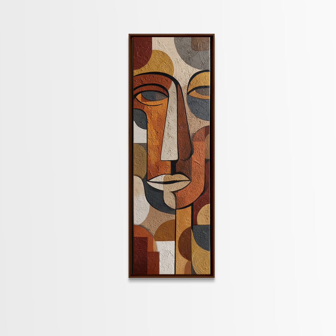 Single Continuous Line Female Face Canvas Print, Minimalist Art, Japanese Wall Art, Living Room Decor, Fine Art, Minimal, MIN-1x3-41