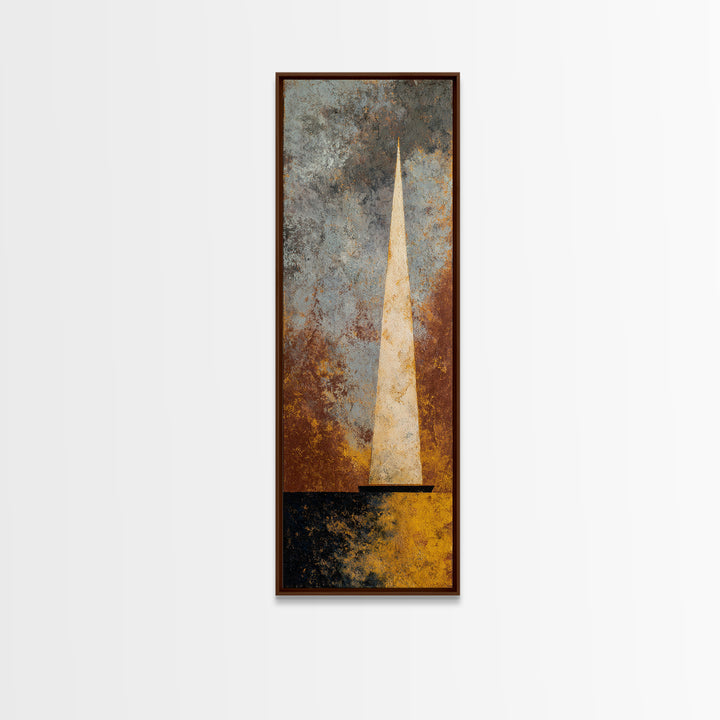 Tiny Sailboat under Open Sky Framed Canvas Print, Minimalist Art, Fine Art Print, Living Room Decor, Fine Art, Minimal, MIN-1x3-50