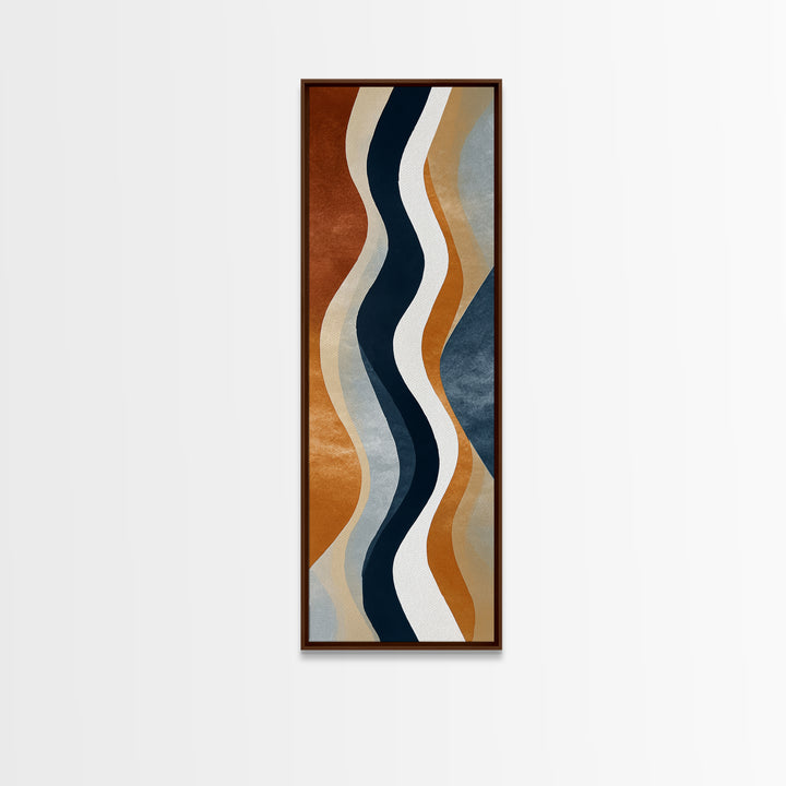 Minimal Abstract Wave Line Canvas Print, Minimalist Art, Large Wall Art, Living Room Decor, Minimal, Japanese Wall Art, MIN-1x3-73