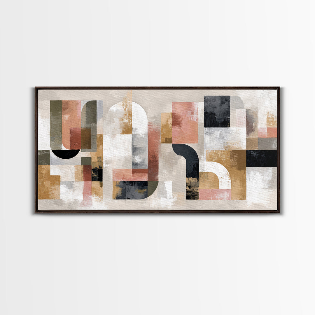 Two Overlapping Organic Shapes Canvas Print, Minimalist Art, Art Prints, Living Room Decor, Fine Art, Minimal, Printable Art, MIN-2x1-39