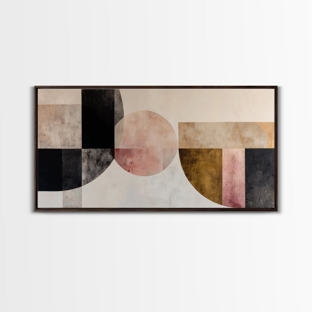 Monochrome Arch and Shadow Composition Canvas Print, Minimalist Art, Minimalist, Living Room Decor, Fine Art, Minimal, MIN-2x1-52