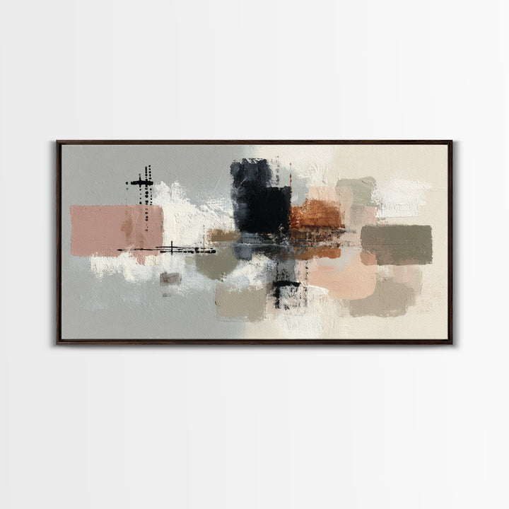 Small Cloud Study Canvas Print, Minimalist Art, Black Art, Living Room Decor, Fine Art, Minimal, Minimalist Wall Art, MIN-2x1-89