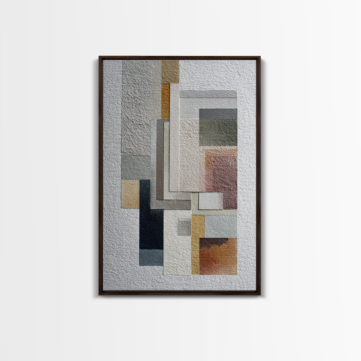 Calm Rectangle Composition Canvas Print, Minimalist Art, Statement Artwork, Living Room Decor, Fine Art, Minimal, Wall Decor, MIN-2x3-32