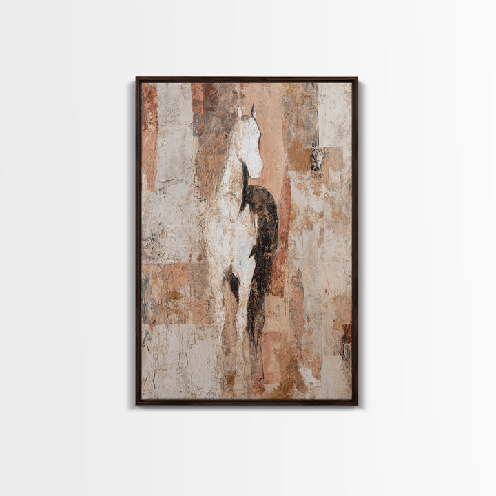 Minimal Horse Contour Canvas Print, Minimalist Art, Art, Living Room Decor, Fine Art, Minimal, Canvas Tote Bag, Abstract Art, MIN-2x3-50