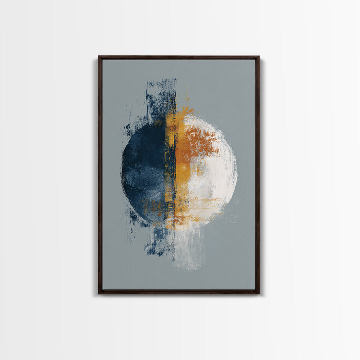 Single Brushstroke Circle Canvas Print, Minimalist Art, Wall Decor, Living Room Decor, Fine Art, Minimal, Abstract Art, MIN-2x3-54