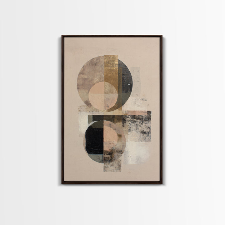 Two Overlapping Organic Shapes Canvas Print, Minimalist Art, Unique Wall Art, Living Room Decor, Abstract Art, Minimal, MIN-2x3-99