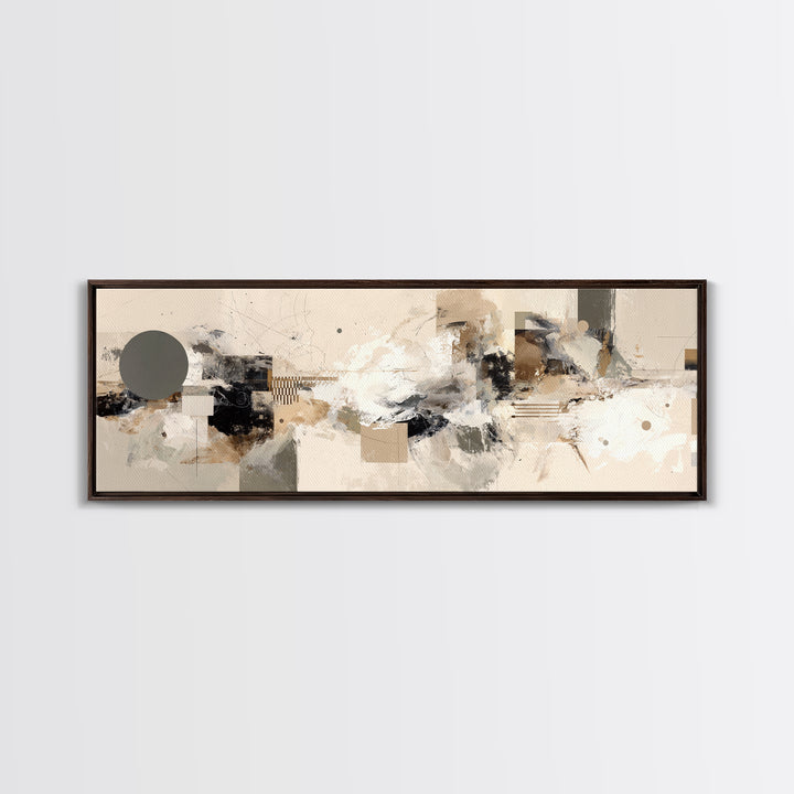 Two Overlapping Organic Shapes Canvas Print, Minimalist Art, Minimalist Wall Art, Living Room Decor, Abstract Art, Minimal, MIN-3x1-11