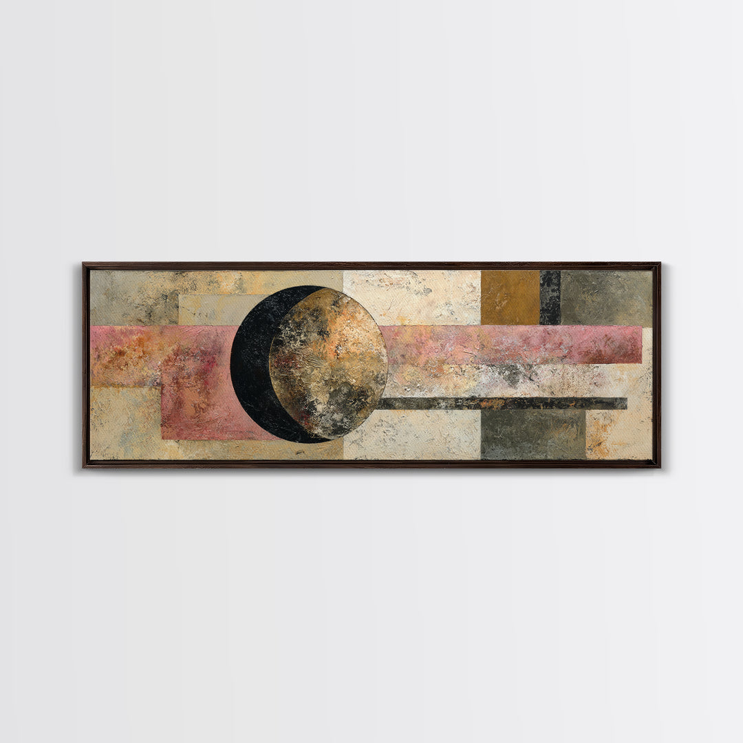 Single Brushstroke Circle Canvas Print, Minimalist Art, Modern Decor, Living Room Decor, Fine Art, Minimal, Poster, Wall Decor, MIN-3x1-14