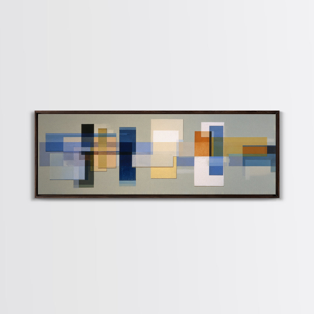 Calm Rectangle Composition Canvas Print, Minimalist Art, Living Room Decor, Fine Art, Minimal, Modern Decor, Fine Art Print, MIN-3x1-16
