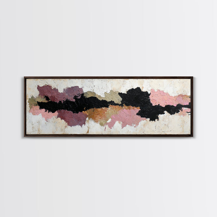 Minimal Horse Contour Framed Canvas Print, Minimalist Art, Black Art, Living Room Decor, Fine Art, Minimal, Minimalist Wall Art, MIN-3x1-58