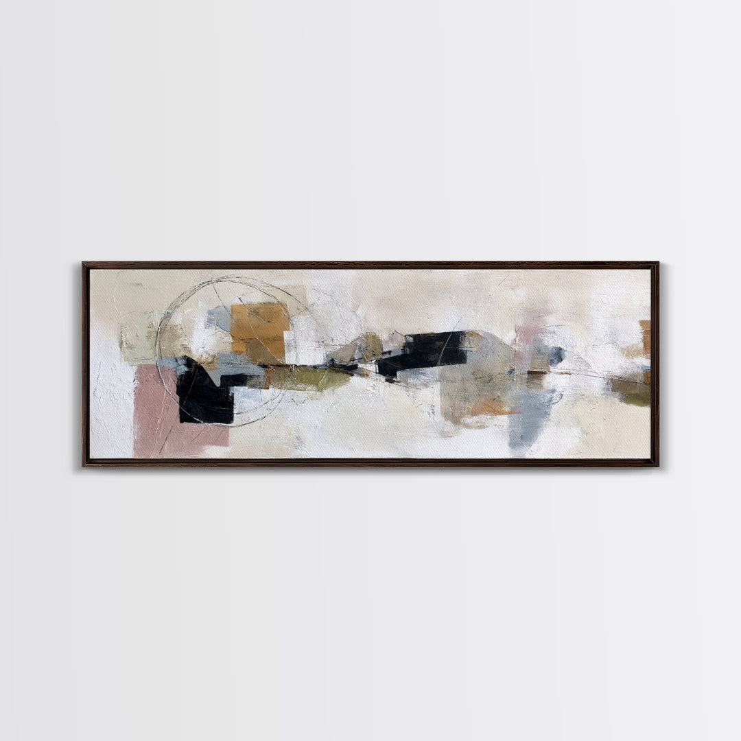 Small Black Bird Crossing White Space Canvas Print, Minimalist Art, Large Wall Art, Living Room Decor, Fine Art, Minimal, MIN-3x1-71