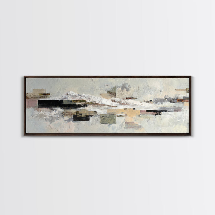 White on White Plaster Texture Study Canvas Print, Minimalist Art, Unique Wall Art, Living Room Decor, Fine Art, Minimal, MIN-3x1-8