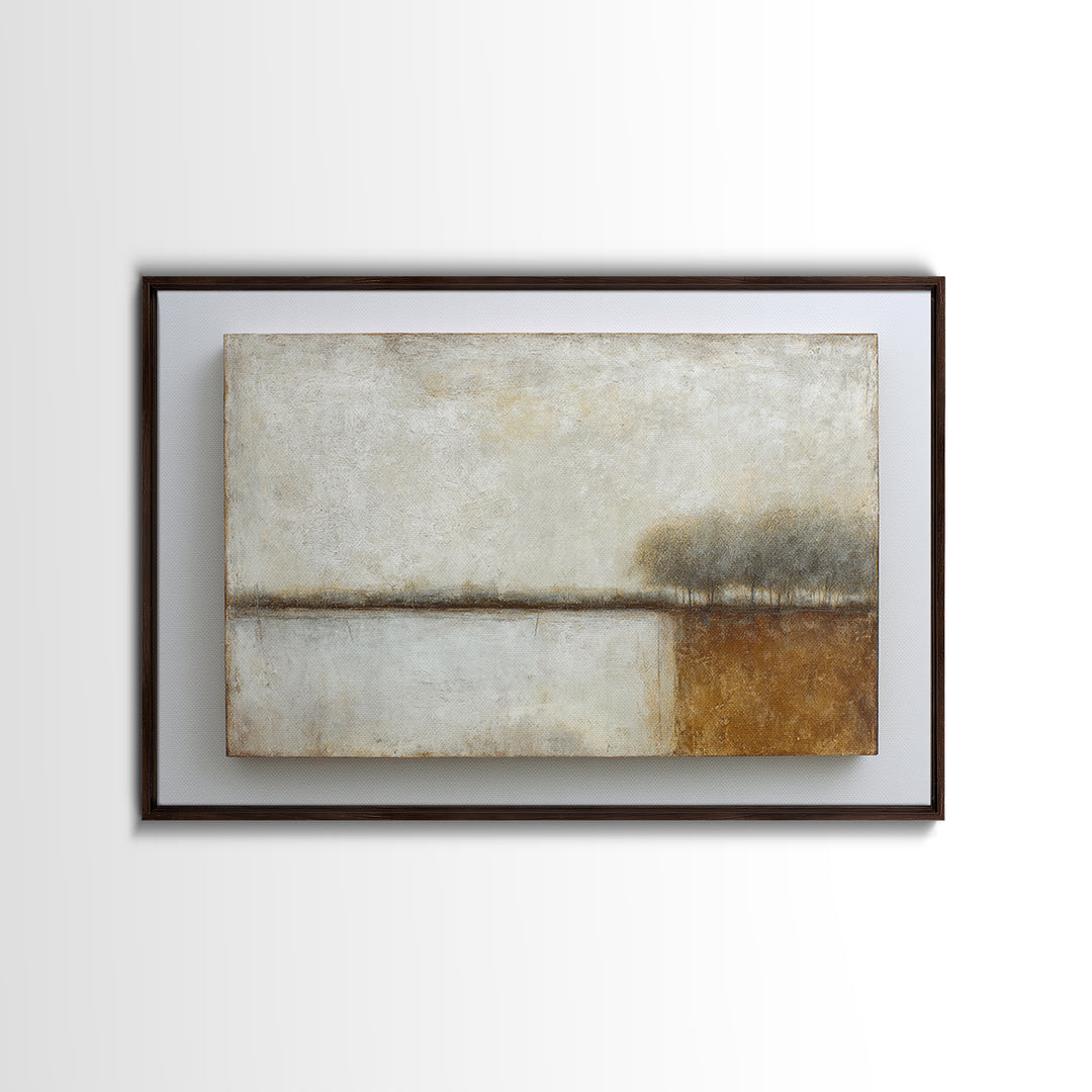 Calm Rectangle Composition Framed Canvas Print, Minimalist Art, Living Room Decor, Minimal, Modern Decor, Fine Art Print, MIN-3x2-28