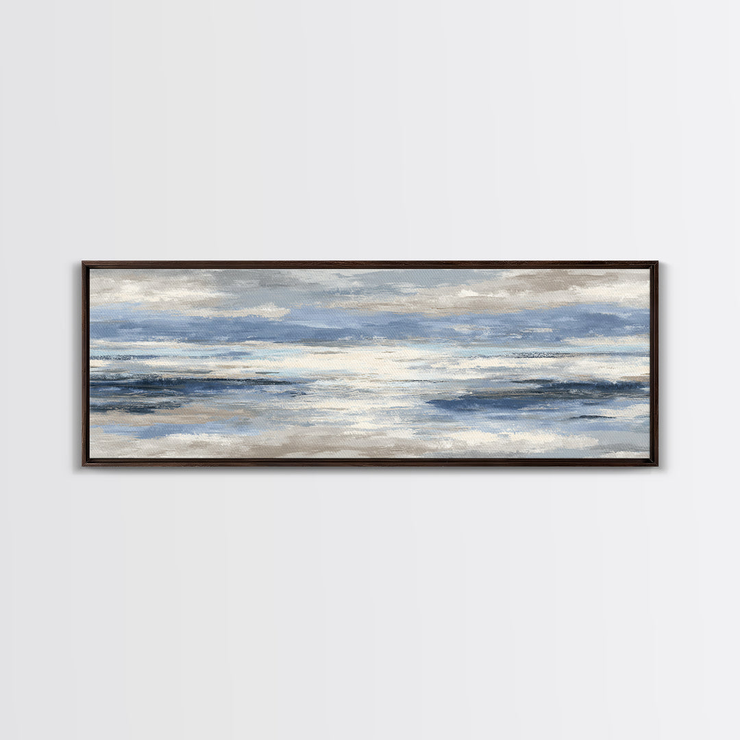 Orca Beneath Northern Lights Canvas Print, Marine Life Art, Statement Artwork, Living Room Decor, Marine, Coastal Wall Art, MLA-3x1-48
