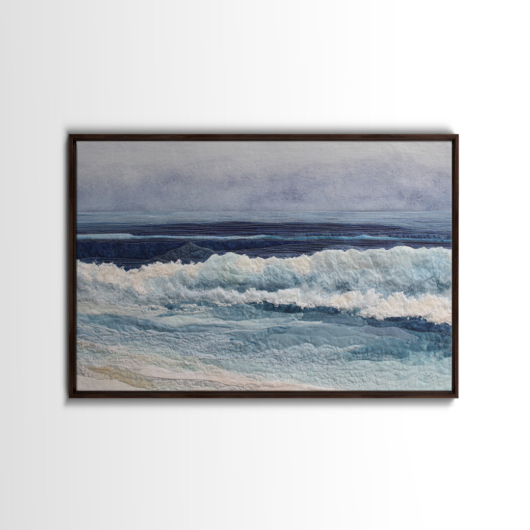 Orca Beneath Northern Lights Framed Canvas Print, Marine Life Art, Contemporary Art, Living Room Decor, Fine Art, Marine, MLA-3x2-36