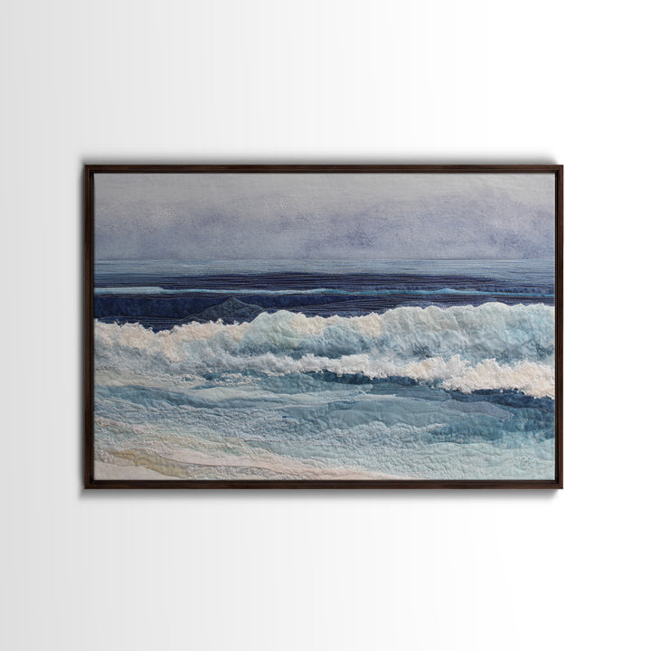 Orca Beneath Northern Lights Framed Canvas Print, Marine Life Art, Contemporary Art, Living Room Decor, Fine Art, Marine, MLA-3x2-36