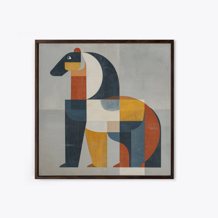 Mid Century Horse Canvas Print, Midcentury Modern Art, Room Decor, Living Room Decor, Fine Art, Retro, Art Print, Digital Art, MMA-1x1-91