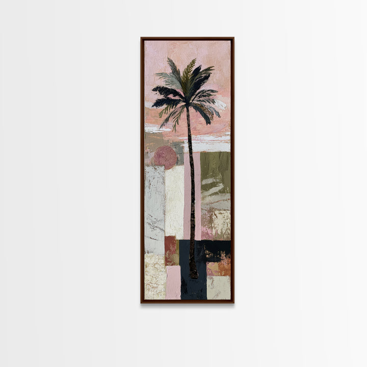 Stylized Palm Tree Canvas Print, Midcentury Modern Art, Poster, Living Room Decor, Fine Art, Retro, Art Deco, Original Art, MMA-1x3-77