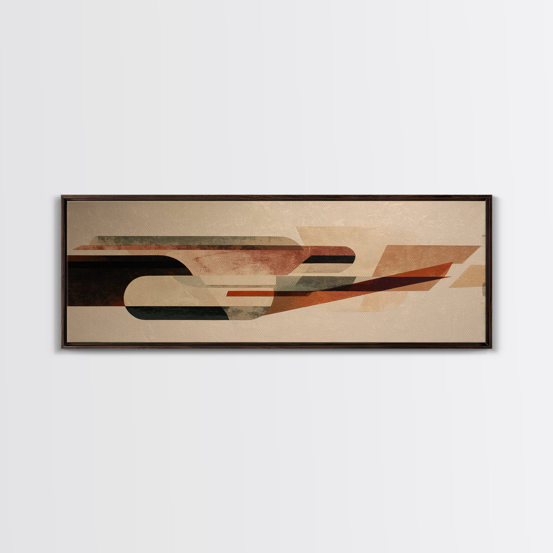 Rocket Ship in Retro Space Age Design Canvas Print, Midcentury Modern Art, Wall Decor, Living Room Decor, Fine Art, Retro, MMA-3x1-30