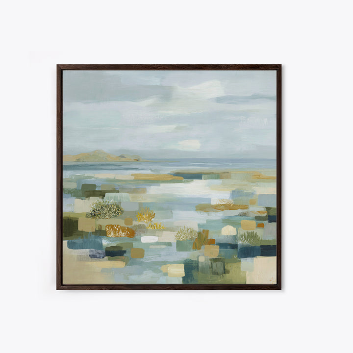 Clean Geometric Composition Framed Canvas Print, Medical Office Art, Biology Art, Office Decor, Abstract Art, Calm, Art Print, MOA-1x1-34