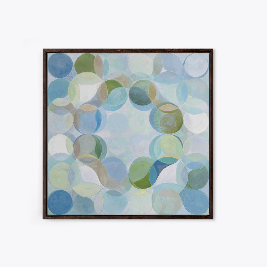 Abstract Cells and Circles as Soothing Pattern Canvas Print, Medical Office Art, Science Art, Office Decor, Abstract Art, Calm, MOA-1x1-5
