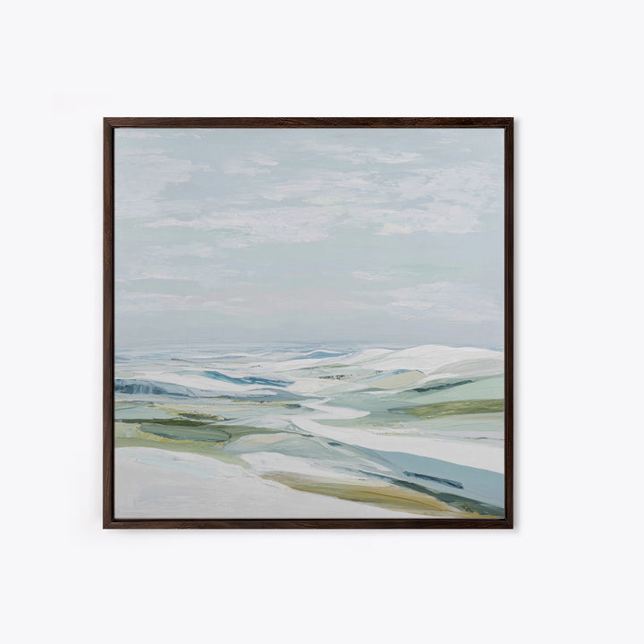 Large Neutral Landscape Framed Canvas Print, Medical Office Art, Brain Poster, Office Decor, Fine Art, Calm, Medical School, MOA-1x1-64
