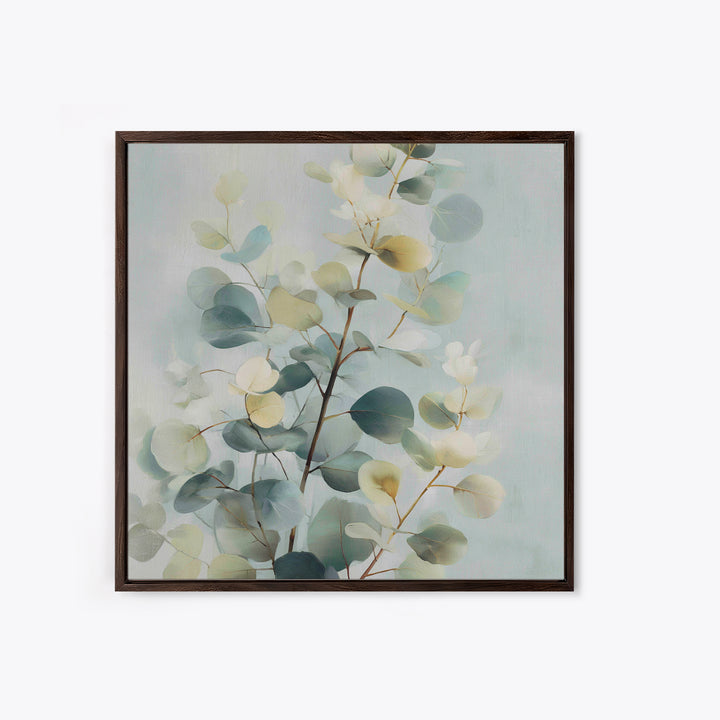 Botanical Eucalyptus Branch Canvas Print, Medical Office Art, Modern Decor, Office Decor, Fine Art, Calm, Home Decor, MOA-1x1-75