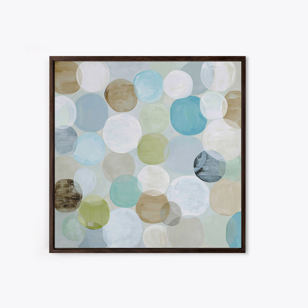 Abstract Cells and Circles as Soothing Pattern Canvas Print, Medical Office Art, Room Decor, Office Decor, Fine Art, Calm, MOA-1x1-77