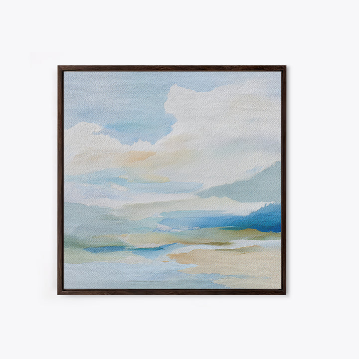 Sky and Cloud Scene Canvas Print, Medical Office Art, Textured Painting, Office Decor, Fine Art, Calm, Minimalist Art, MOA-1x1-81