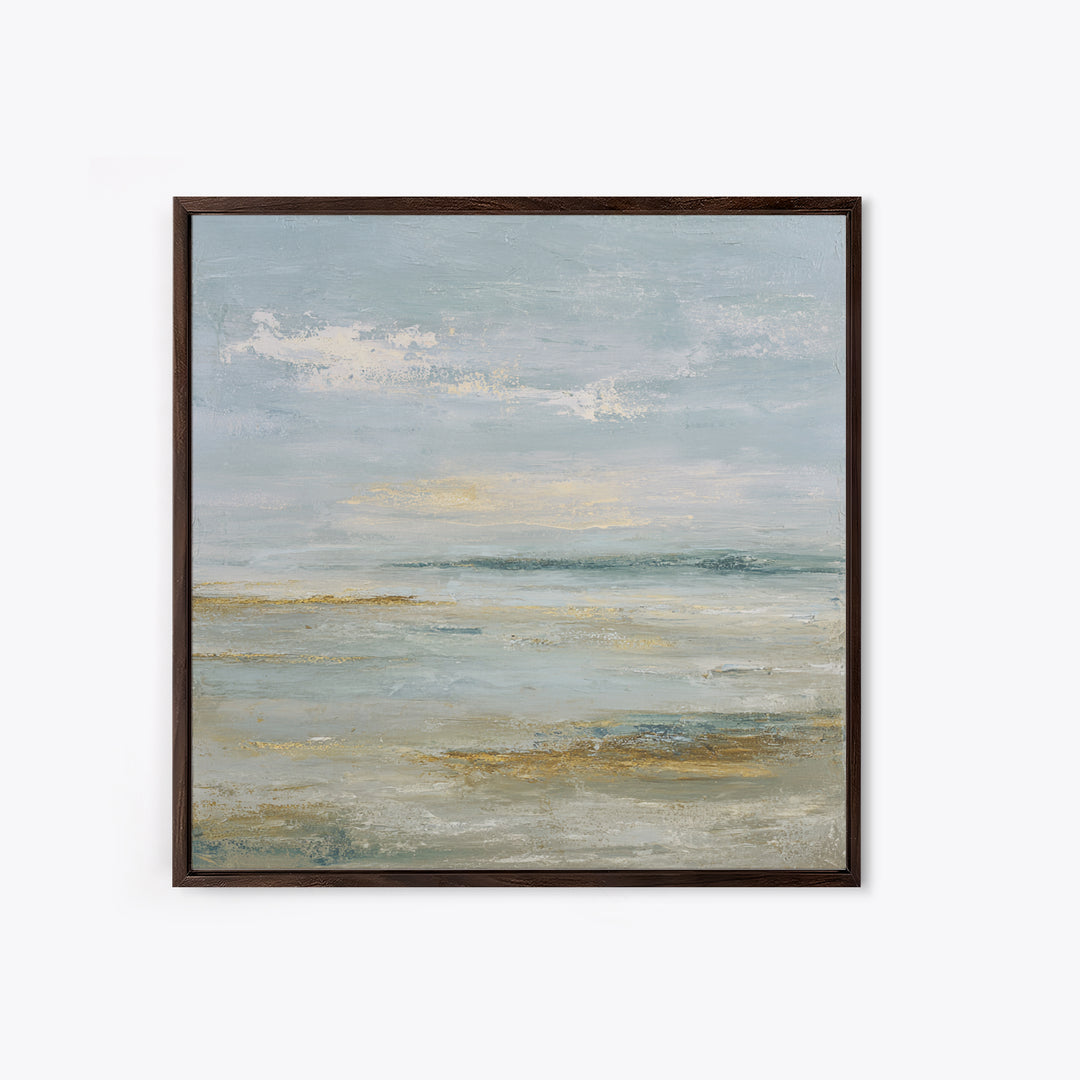 Large Neutral Landscape Framed Canvas Print, Medical Office Art, Textured Painting, Office Decor, Oil Painting, Calm, MOA-1x1-88